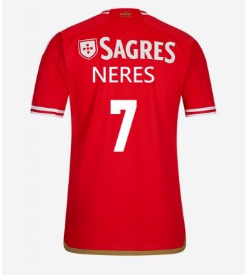 Benfica David Neres #7 Kotipaita 2023-24 Lyhyet Hihat